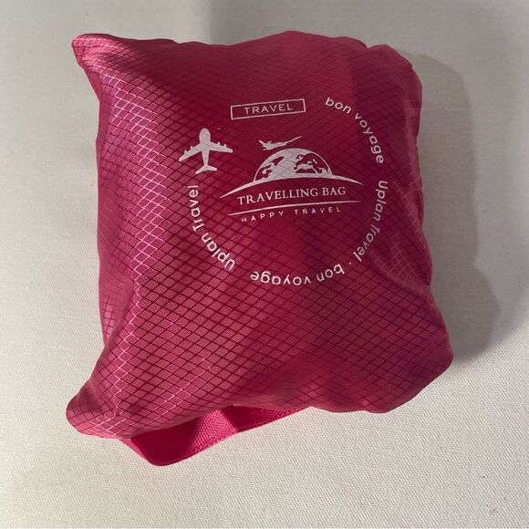 Happy Travel bag lightweight compact travel backpack folds in zip pouch - Picture 3 of 4